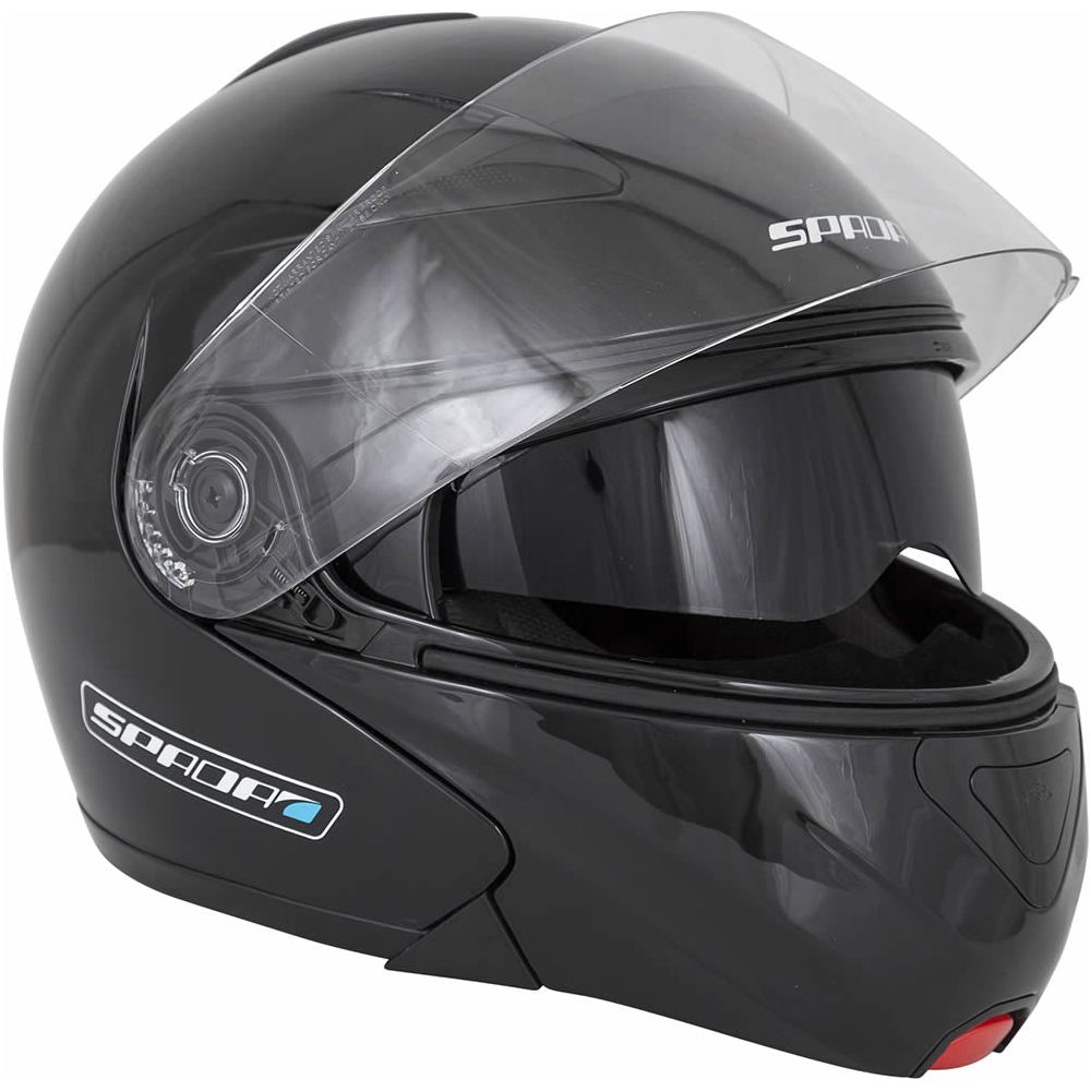 Spada Reveal Flip-Up Helmet Black FREE 1 YEAR Returns, FREE UK Delivery | ThrottleChimp