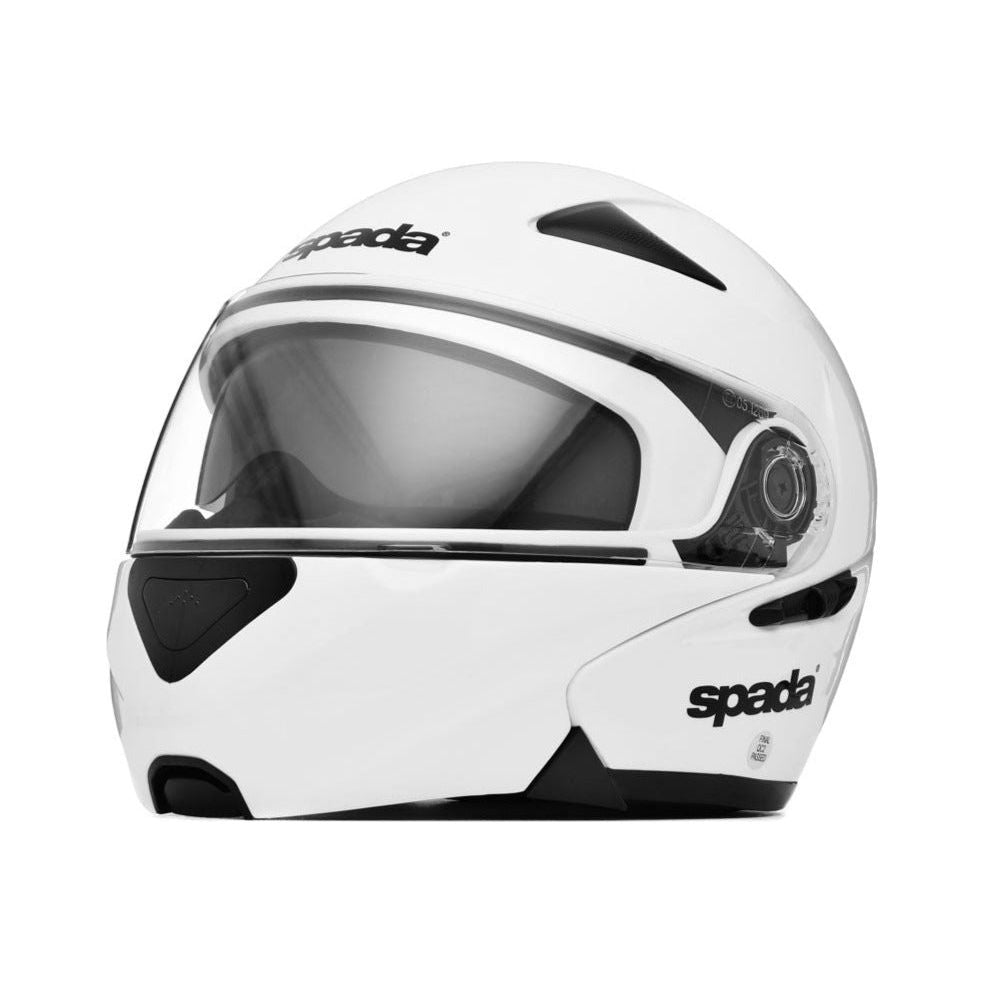 Spada Reveal Flip-Up Helmet White FREE 1 YEAR Returns, FREE UK Delivery | ThrottleChimp