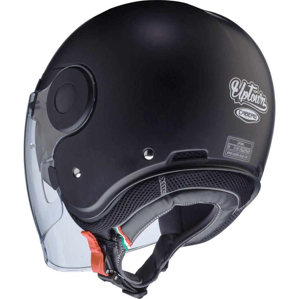 Caberg Uptown Open Face Helmet Matt Black (Image 3) - ThrottleChimp