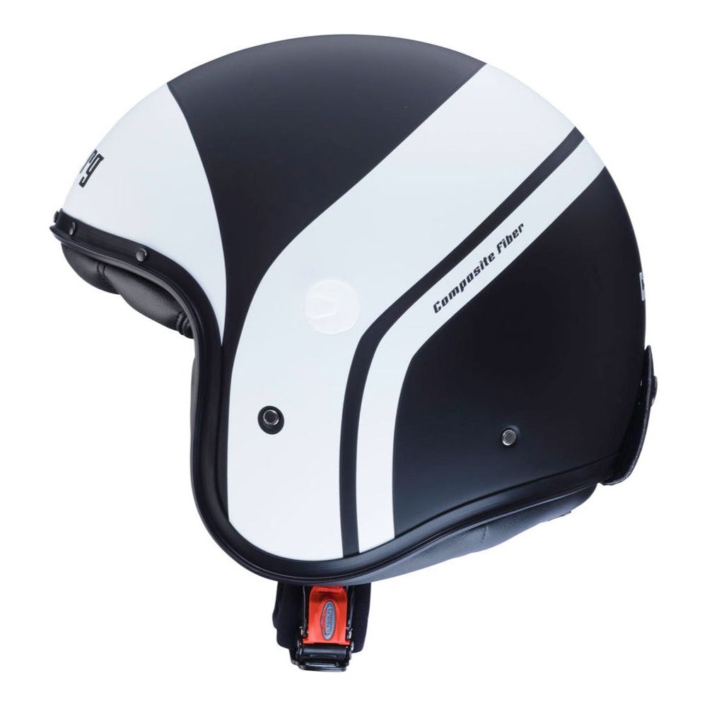 Caberg Freeride Mistral Open Face Helmet Matt Black / White (Image 2) - ThrottleChimp