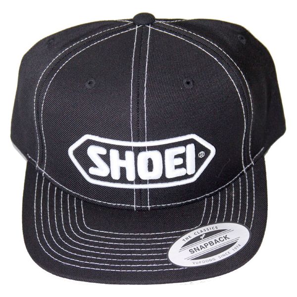 Shoei Baseball Cap Black With White Logo - ThrottleChimp