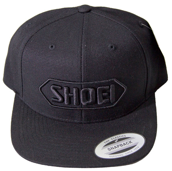 Shoei Baseball Cap Black With Black Logo - ThrottleChimp