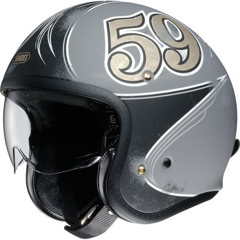 Shoei J.O Gratte-Ciel TC10 Open Face Helmet Slate - ThrottleChimp