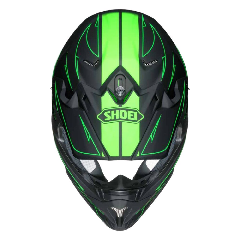 Shoei VFX-W Hectic TC4 Off-Road Helmet Green (Image 2) - ThrottleChimp