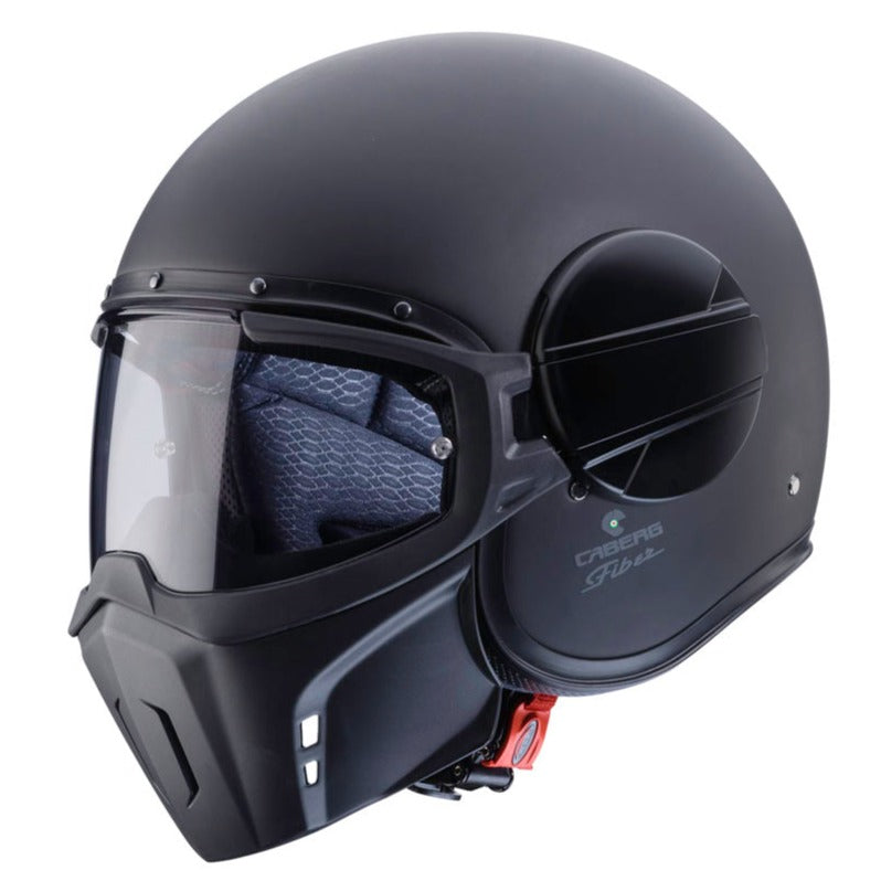 Caberg Ghost Plain Open Face Helmet Matt Black FREE 1 YEAR Returns, FREE UK Delivery | ThrottleChimp