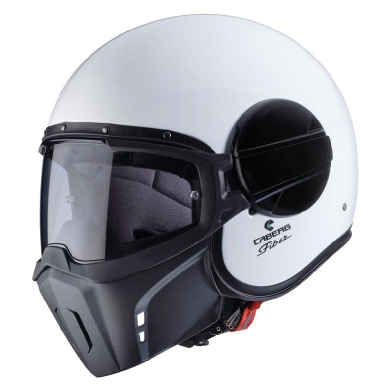 Caberg Ghost Plain Open Face Helmet White - ThrottleChimp