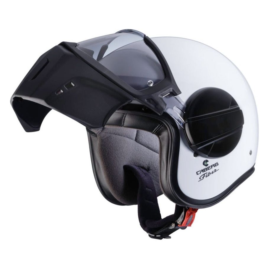 Caberg Ghost Plain Open Face Helmet White FREE 1 YEAR Returns, FREE UK Delivery | ThrottleChimp