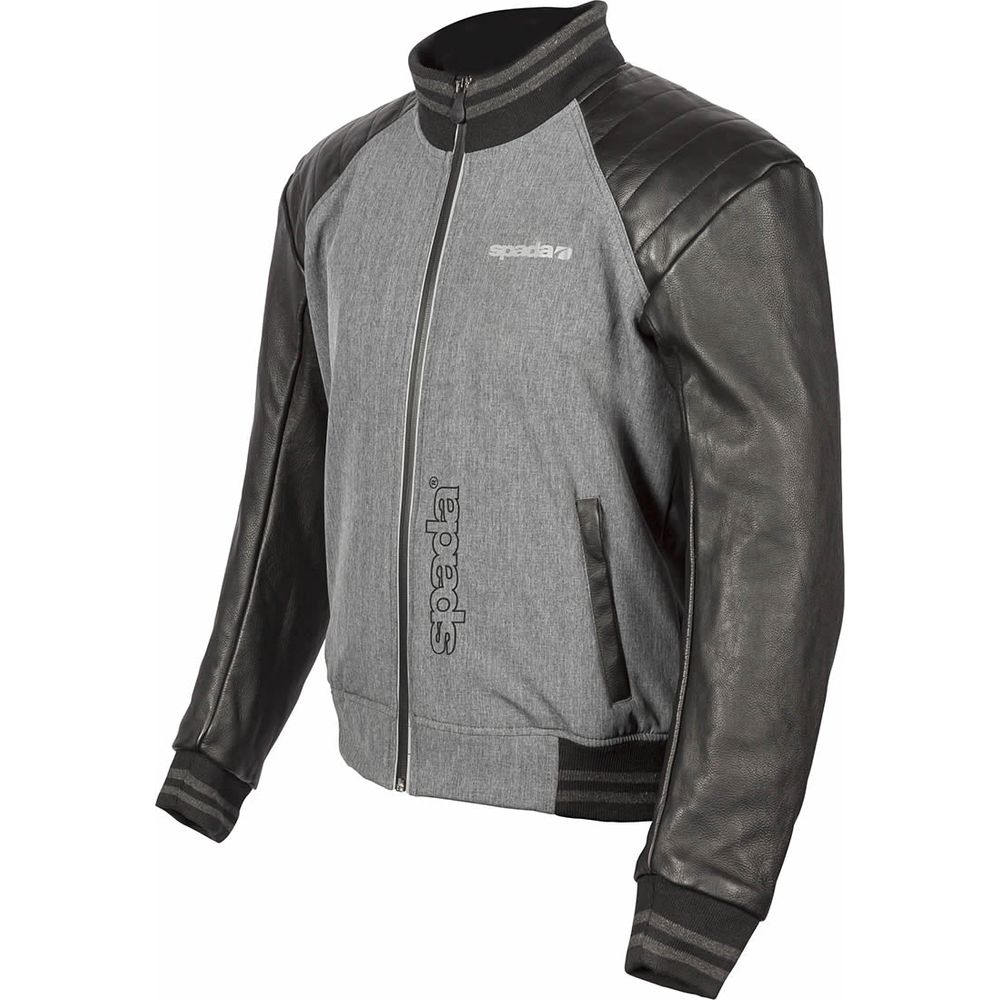 Spada Campus Yale Textile Jacket Black / Grey (Image 2) - ThrottleChimp