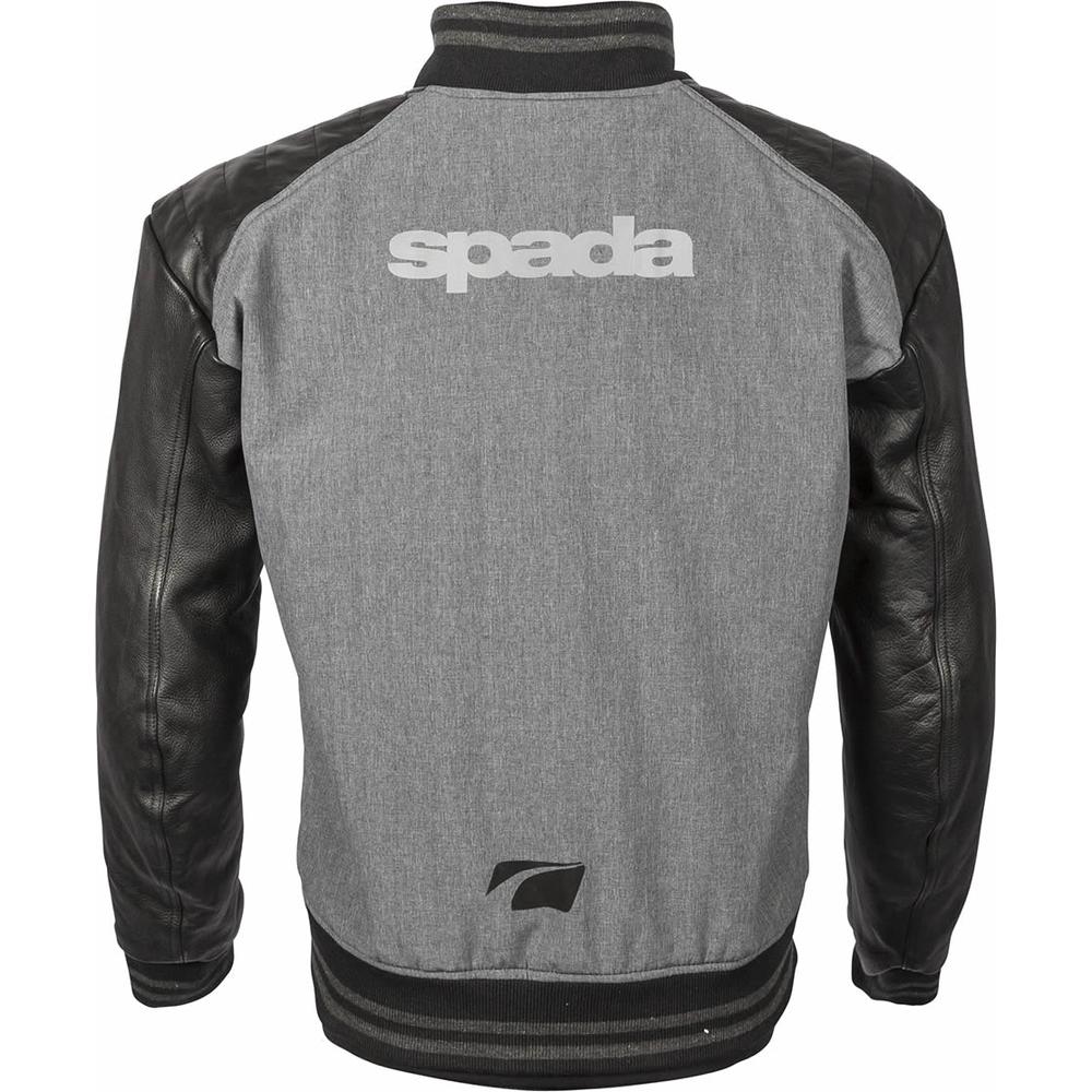 Spada Campus Yale Textile Jacket Black / Grey (Image 3) - ThrottleChimp