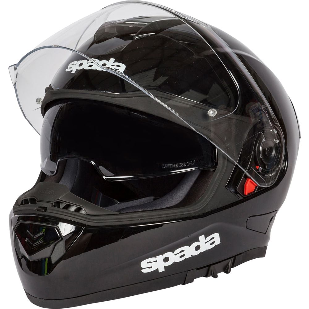 Spada RP-One Plain Full Face Helmet Black FREE 1 YEAR Returns, FREE UK Delivery | ThrottleChimp