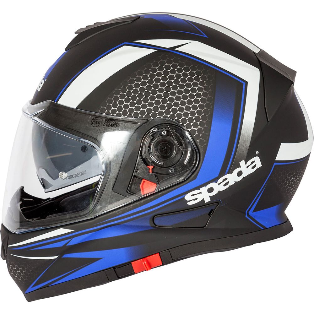 Spada RP-One Renegade Full Face Helmet Black / White / Blue - ThrottleChimp