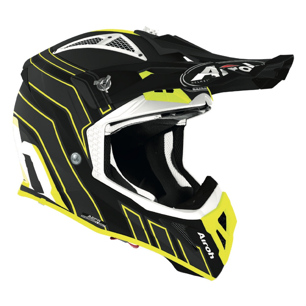 Airoh Aviator Ace Art Motocross Helmet Matt Black (Image 2) - ThrottleChimp