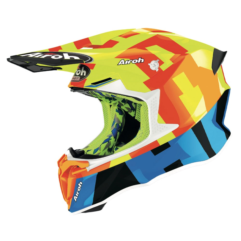 Airoh Twist 2.0 Frame Motocross Helmet Gloss Yellow FREE 1 YEAR Returns, FREE UK Delivery | ThrottleChimp