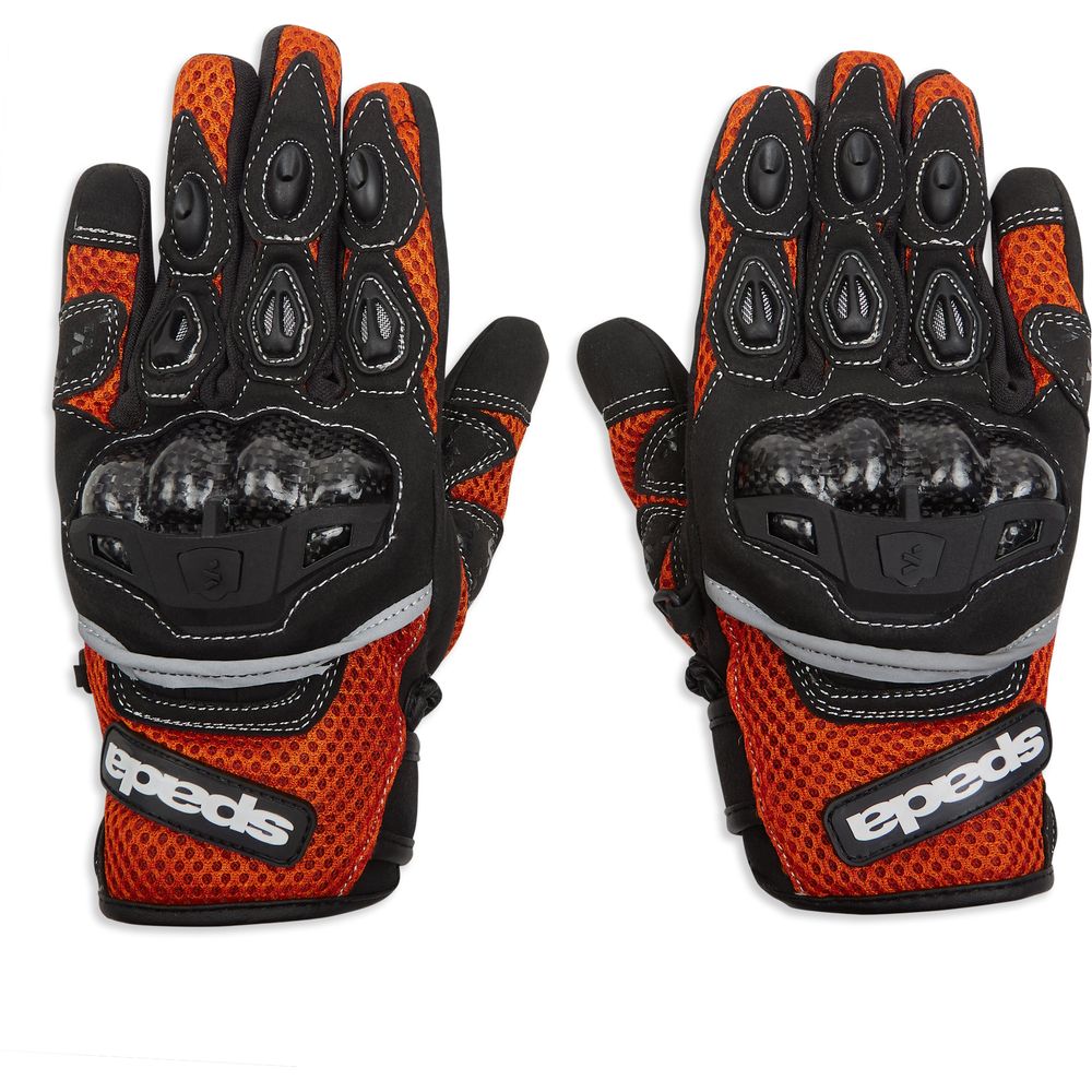 Spada MX-Air CE Textile Gloves Orange - ThrottleChimp