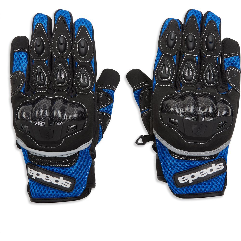 Spada MX-Air CE Textile Gloves Blue FREE 1 YEAR Returns, FREE UK Delivery | ThrottleChimp