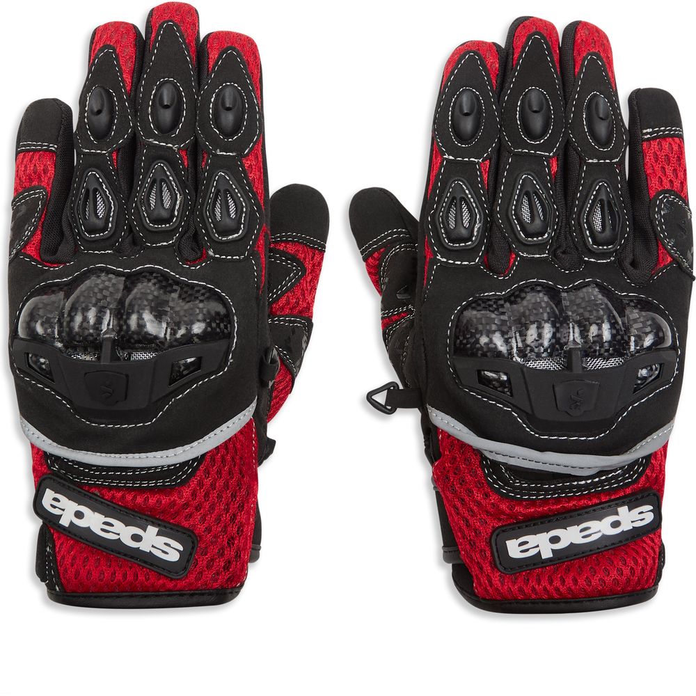 Spada MX-Air CE Textile Gloves Red FREE 1 YEAR Returns, FREE UK Delivery | ThrottleChimp