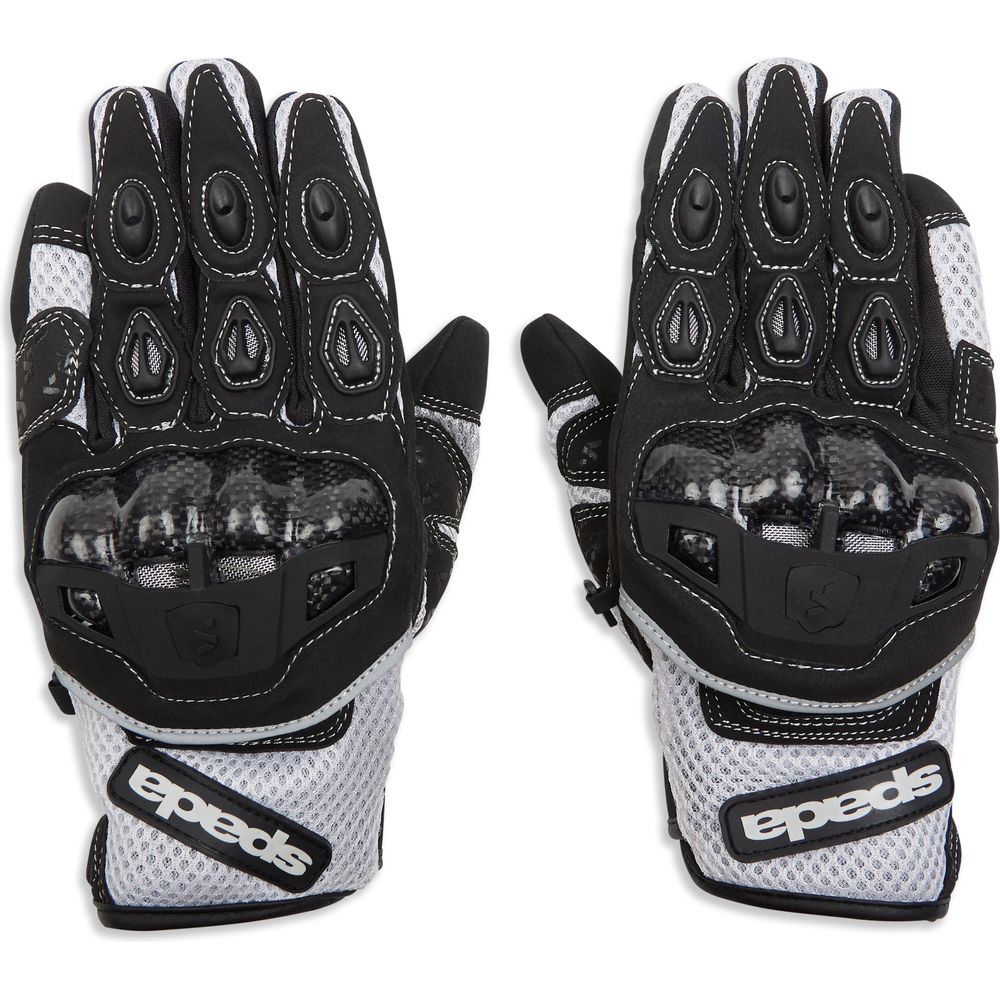 Spada MX-Air CE Textile Gloves White - ThrottleChimp