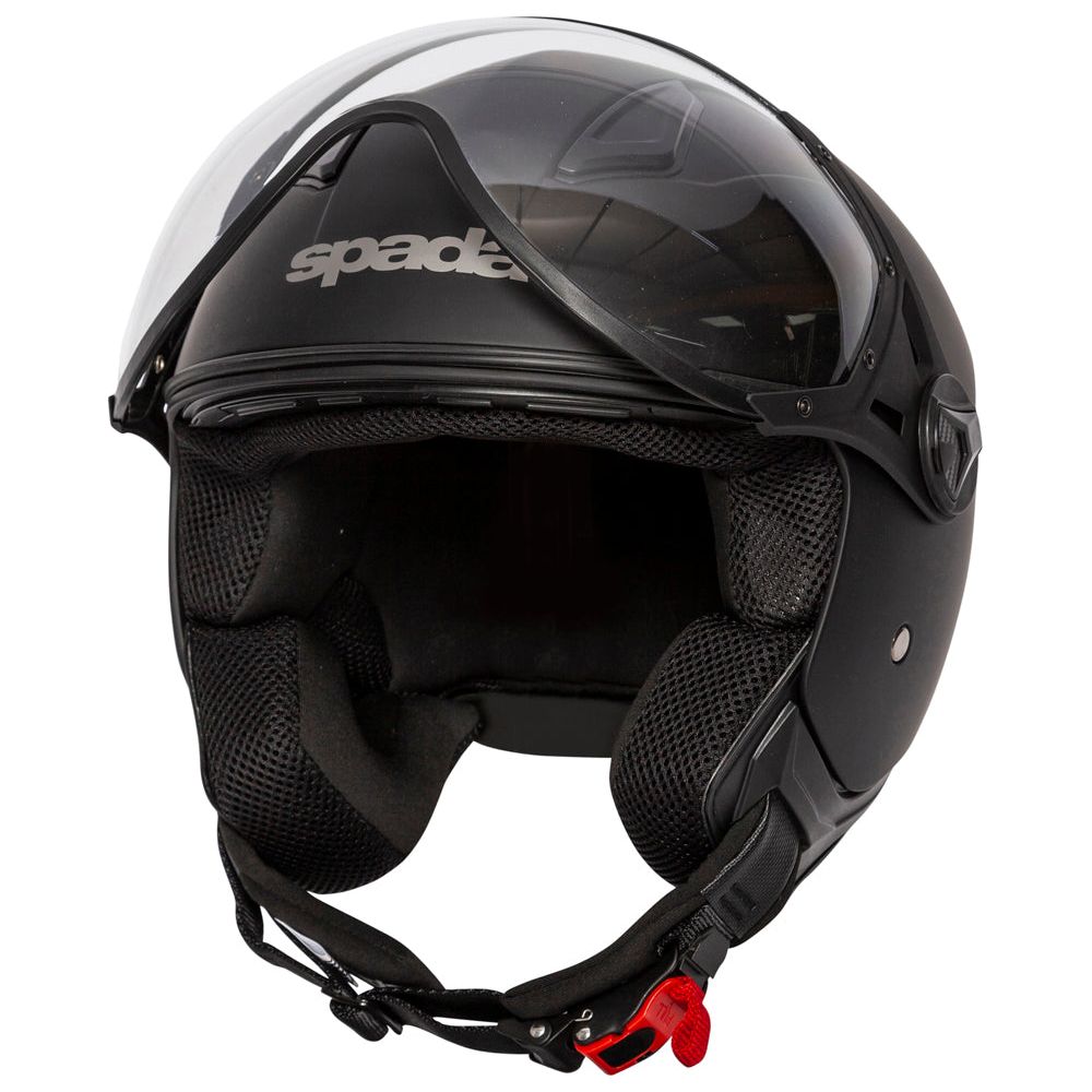 Spada Hellion Open Face Helmet Matt Black FREE 1 YEAR Returns, FREE UK Delivery | ThrottleChimp