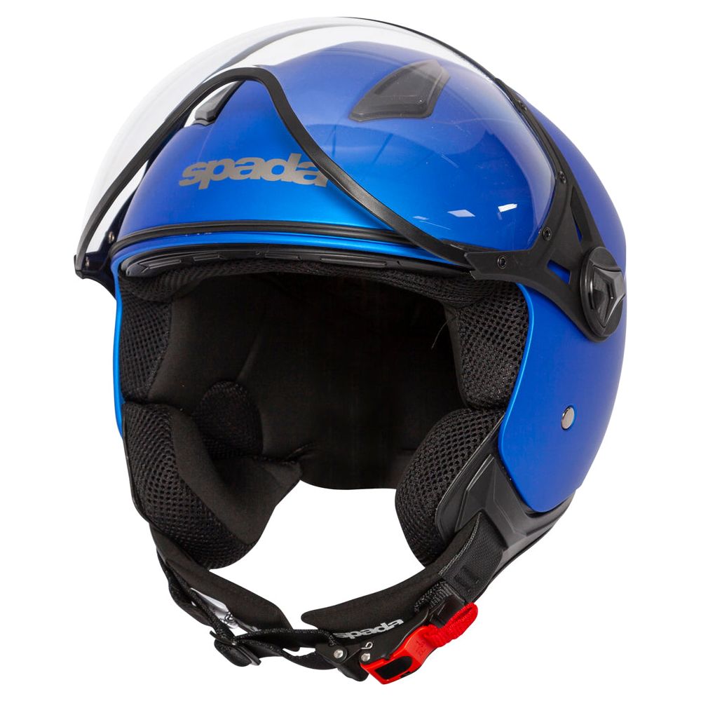 Spada Hellion Open Face Helmet Matt Bright Blue - ThrottleChimp