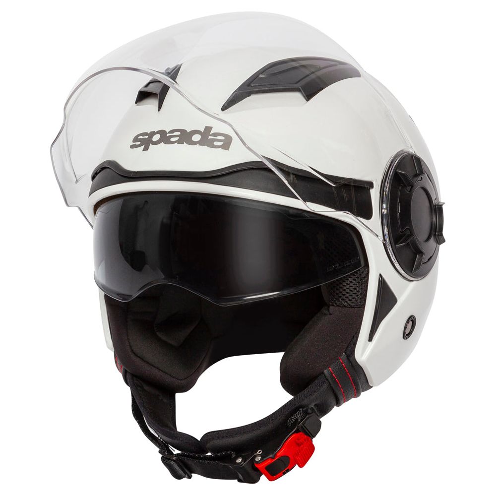 Spada Lycan Open Face Helmet White - ThrottleChimp