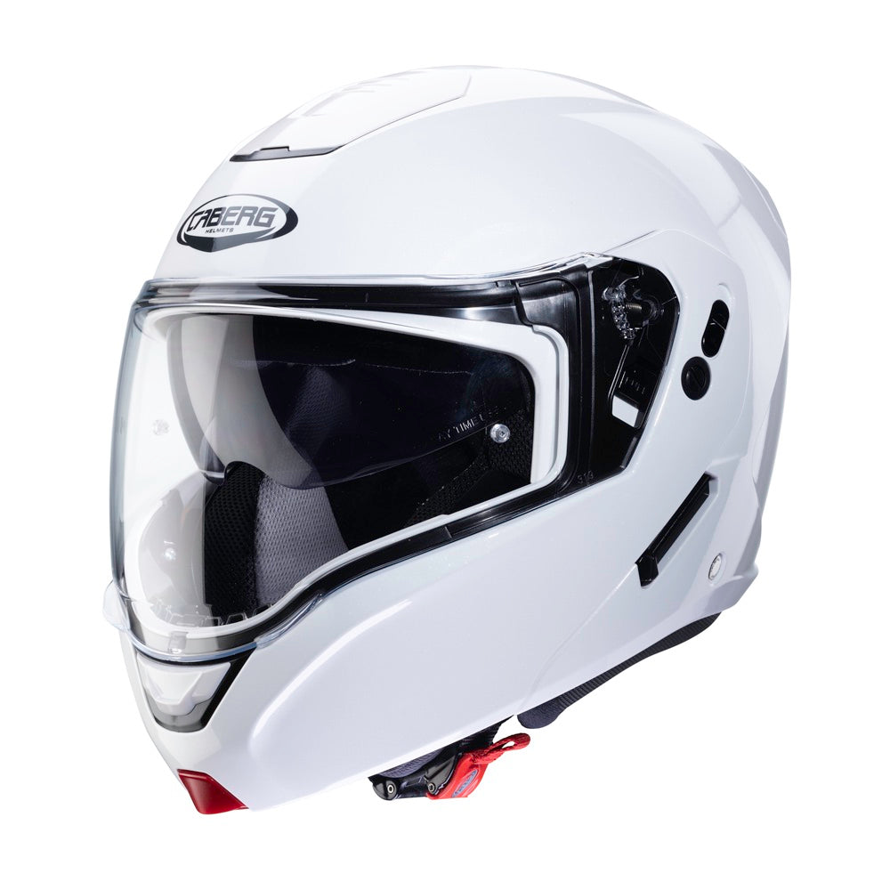 Caberg Horus Plain Flip-Up Helmet White - ThrottleChimp