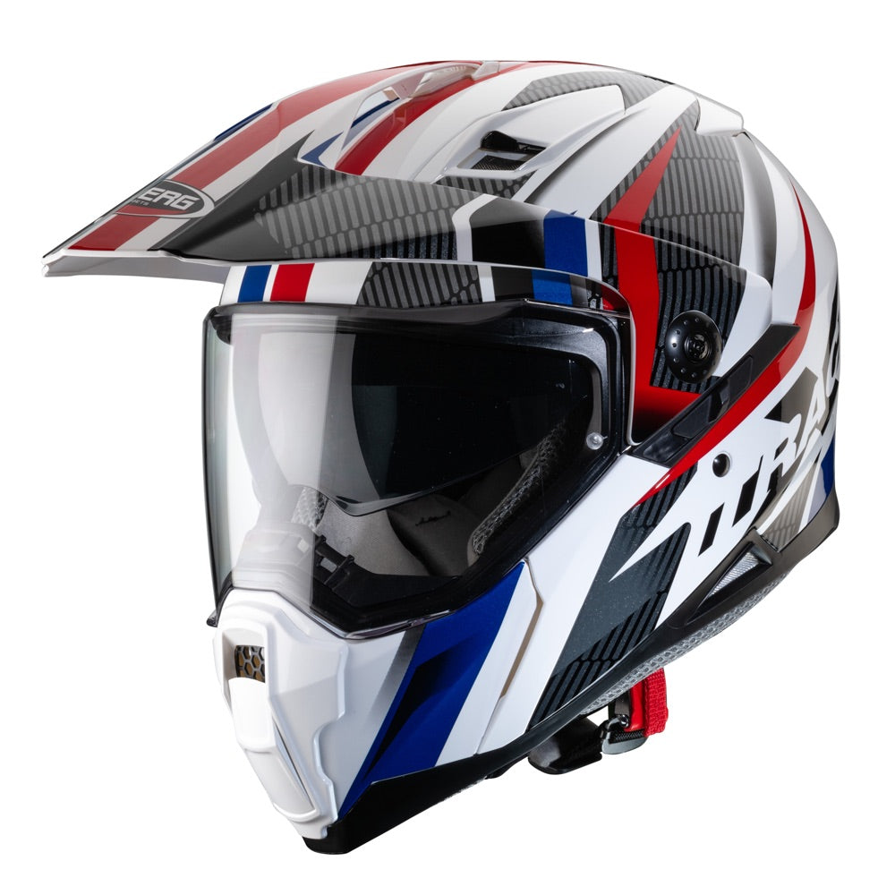Caberg X-Trace Savana Full Face Helmet White / Black / Blue / Red - ThrottleChimp