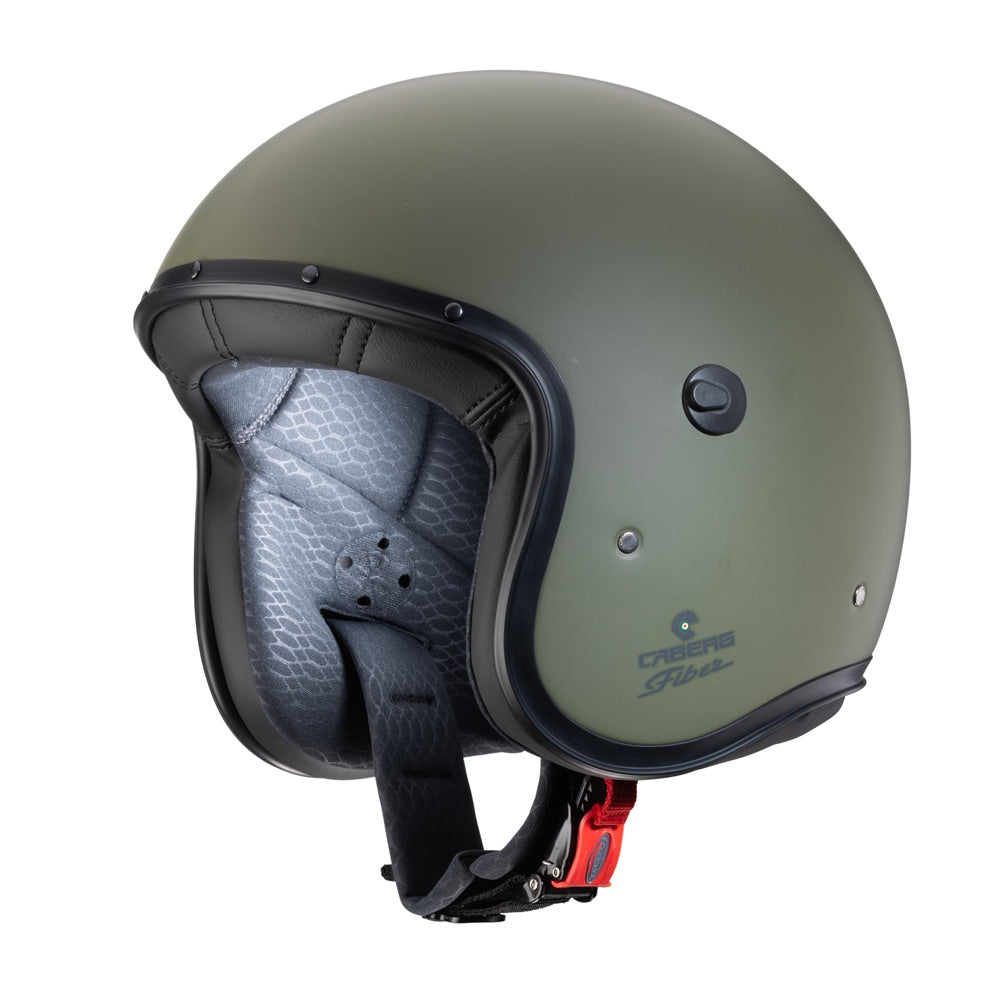 Caberg Freeride Plain Open Face Helmet Matt Green - ThrottleChimp