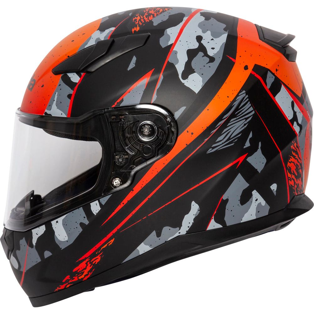 Spada Raiden Full Face Helmet Camo Orange (Image 3) - ThrottleChimp