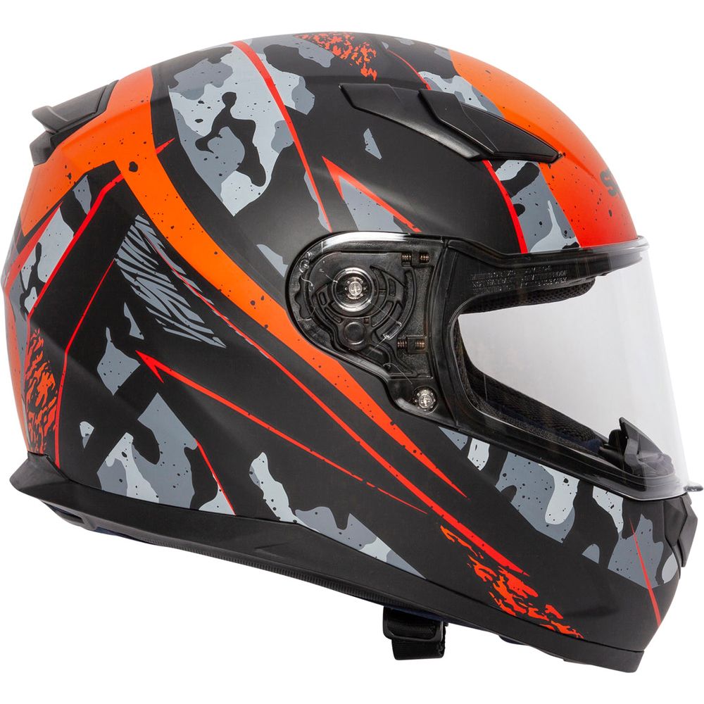 Spada Raiden Full Face Helmet Camo Orange (Image 5) - ThrottleChimp