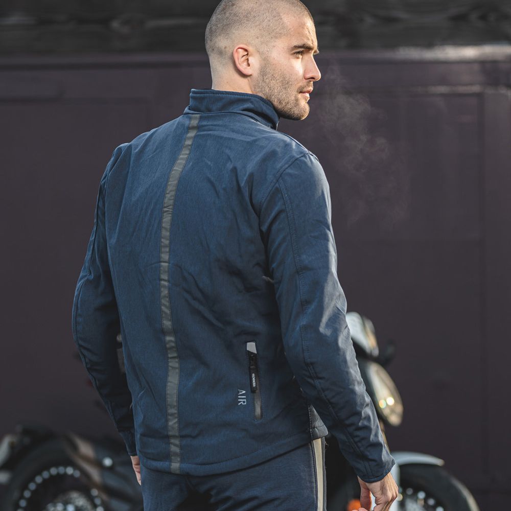 Spada Commute CE Textile Jacket Blue (Image 5) - ThrottleChimp