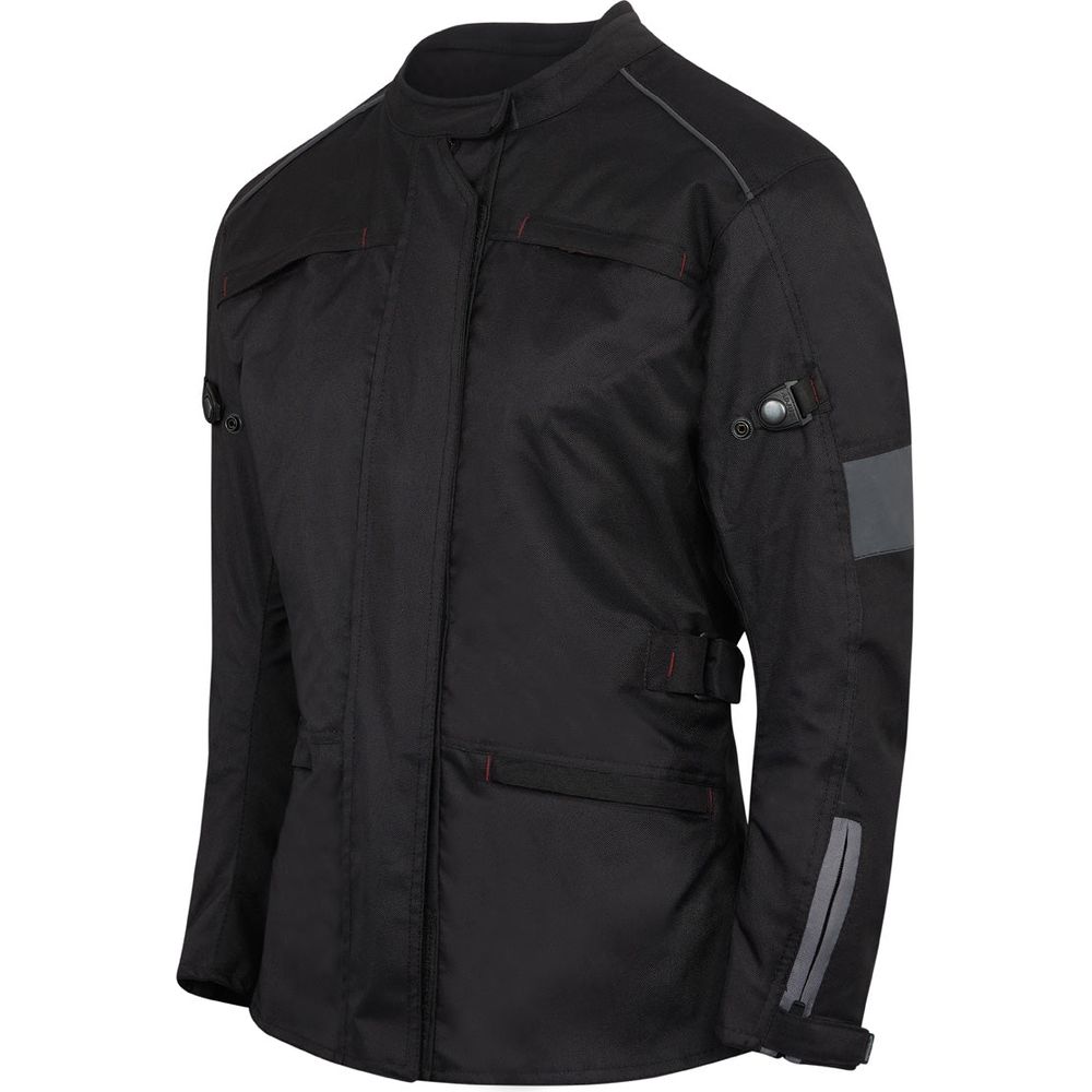 Spada Barn Q CE Ladies Textile Jacket Black FREE 1 YEAR Returns, FREE UK Delivery | ThrottleChimp