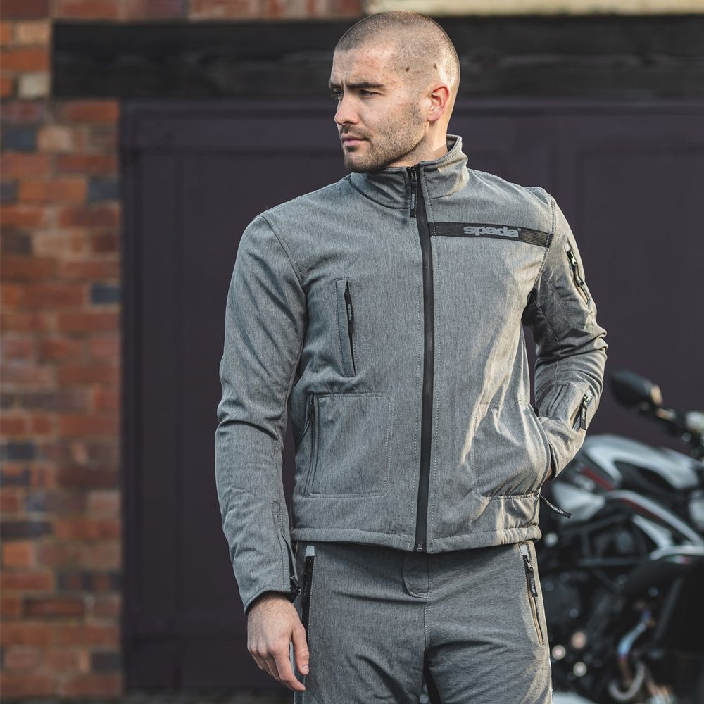 Spada Commute CE Textile Jacket Grey (Image 4) - ThrottleChimp