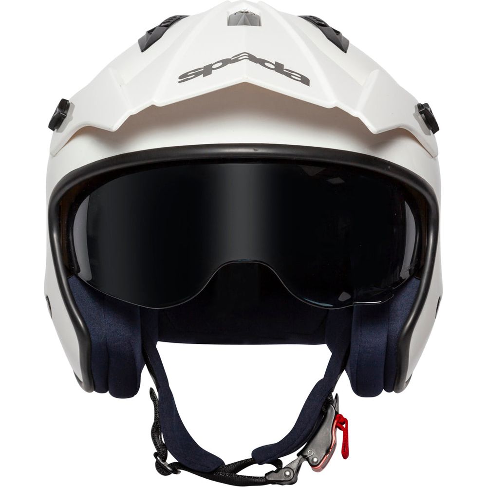 Spada Rock Open Face Helmet White - ThrottleChimp