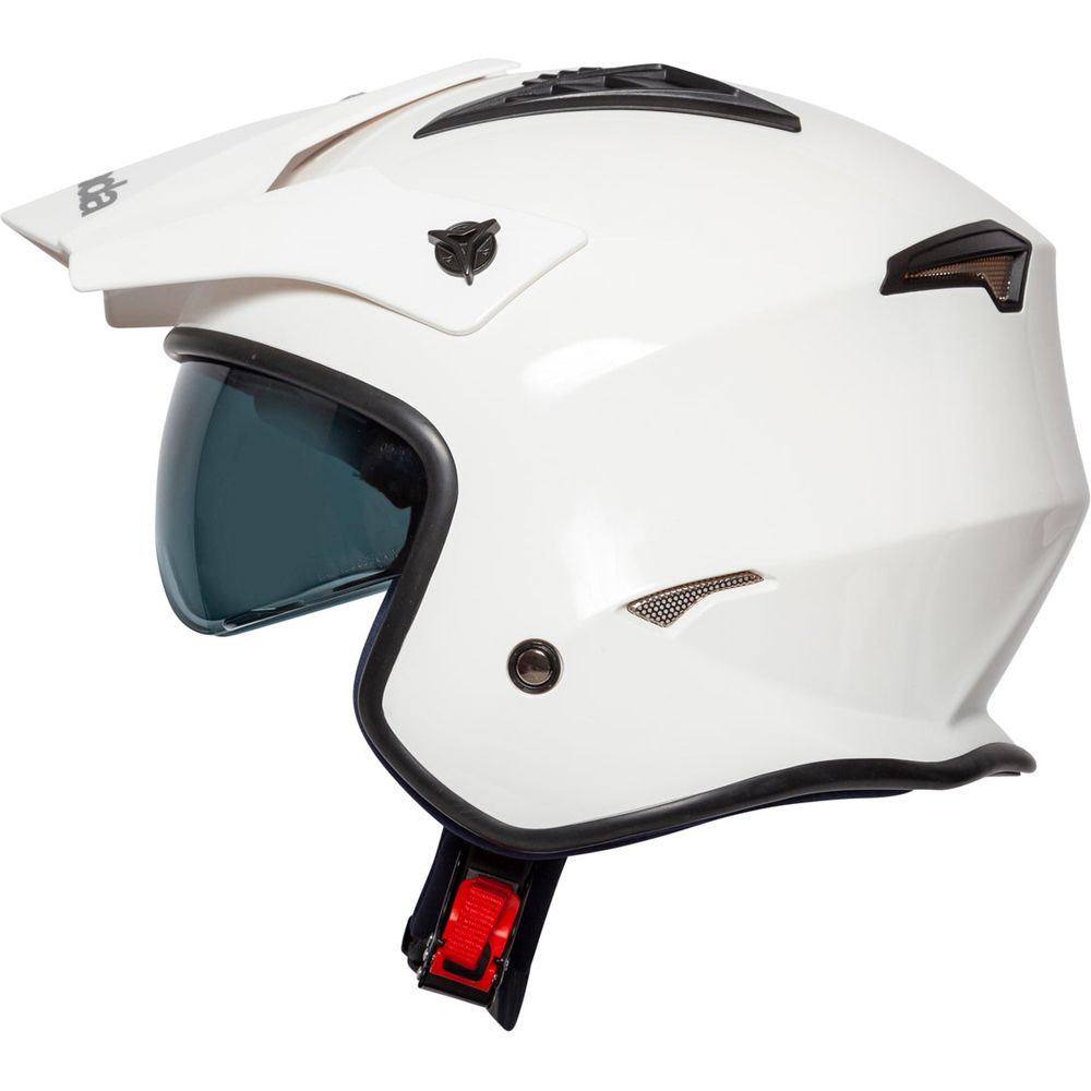 Spada Rock Open Face Helmet White FREE 1 YEAR Returns, FREE UK Delivery | ThrottleChimp