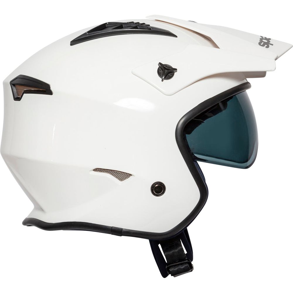 Spada Rock Open Face Helmet White FREE 1 YEAR Returns, FREE UK Delivery | ThrottleChimp