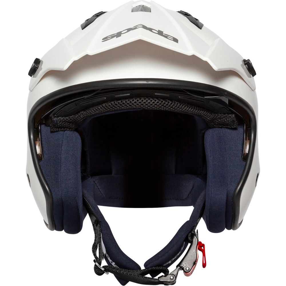 Spada Rock Open Face Helmet White FREE 1 YEAR Returns, FREE UK Delivery | ThrottleChimp