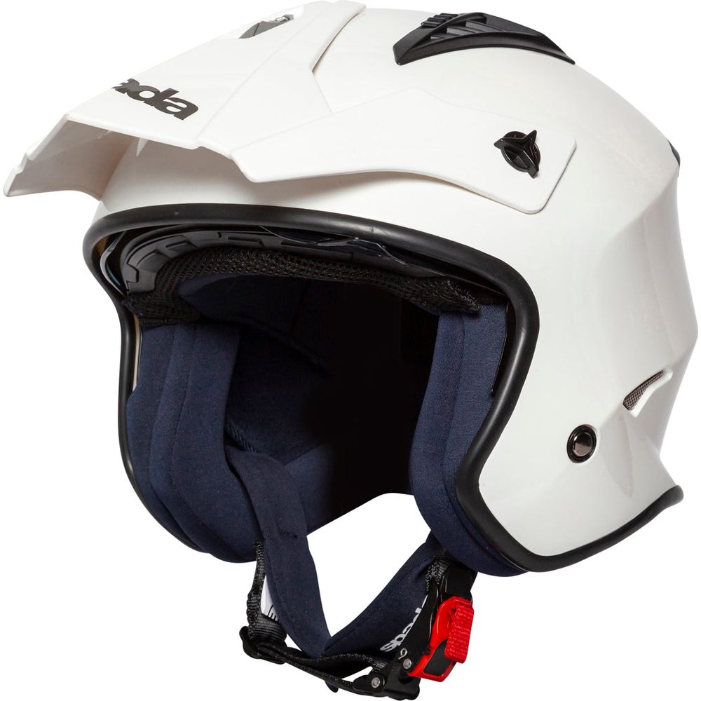 Spada Rock Open Face Helmet White FREE 1 YEAR Returns, FREE UK Delivery | ThrottleChimp