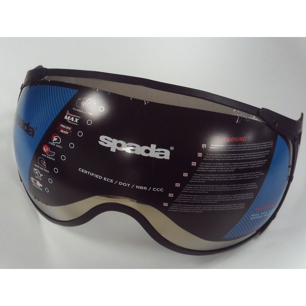 Spada Hellion Goggle Visor Silver FREE 1 YEAR Returns, FREE UK Delivery | ThrottleChimp