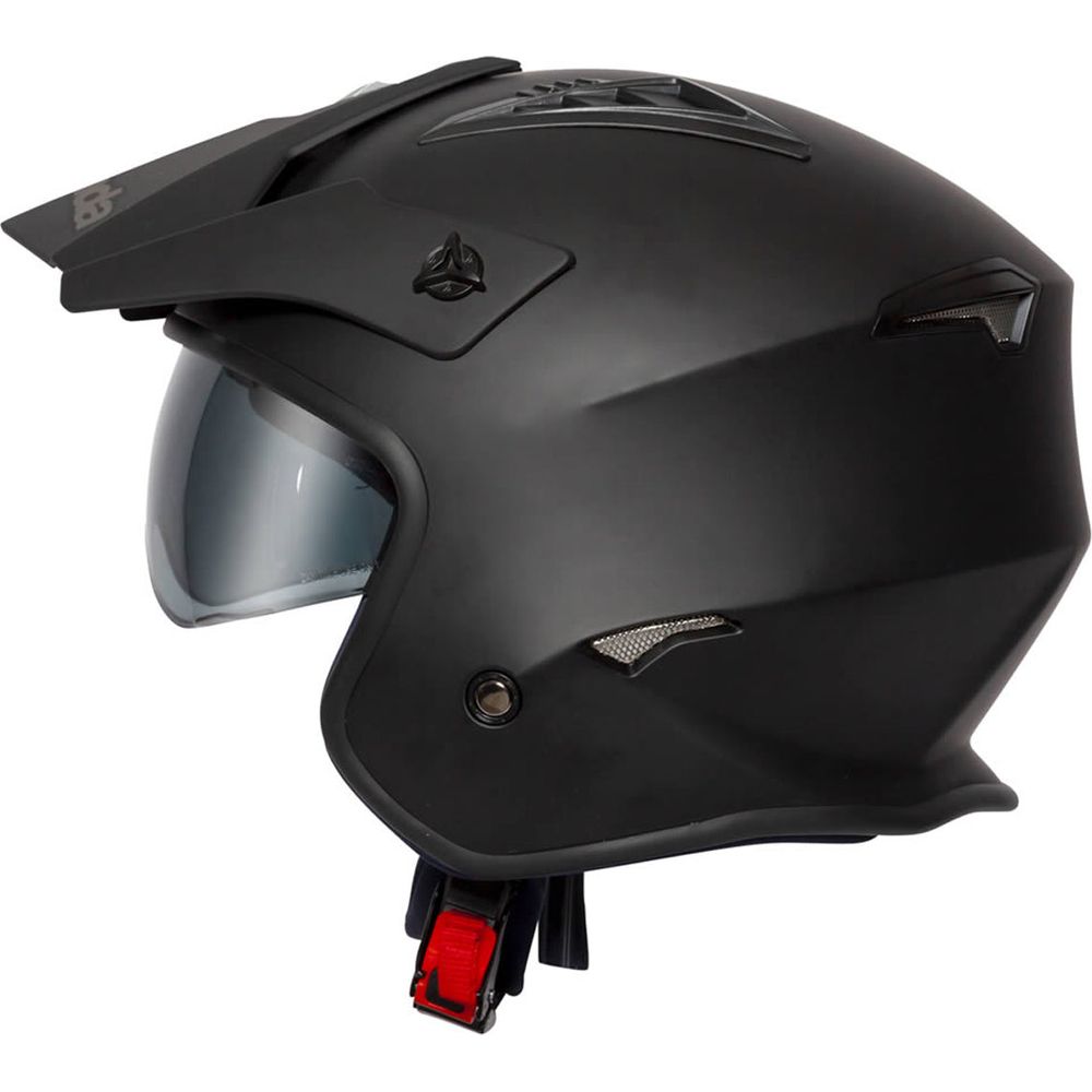 Spada Rock Open Face Helmet Black (Image 2) - ThrottleChimp