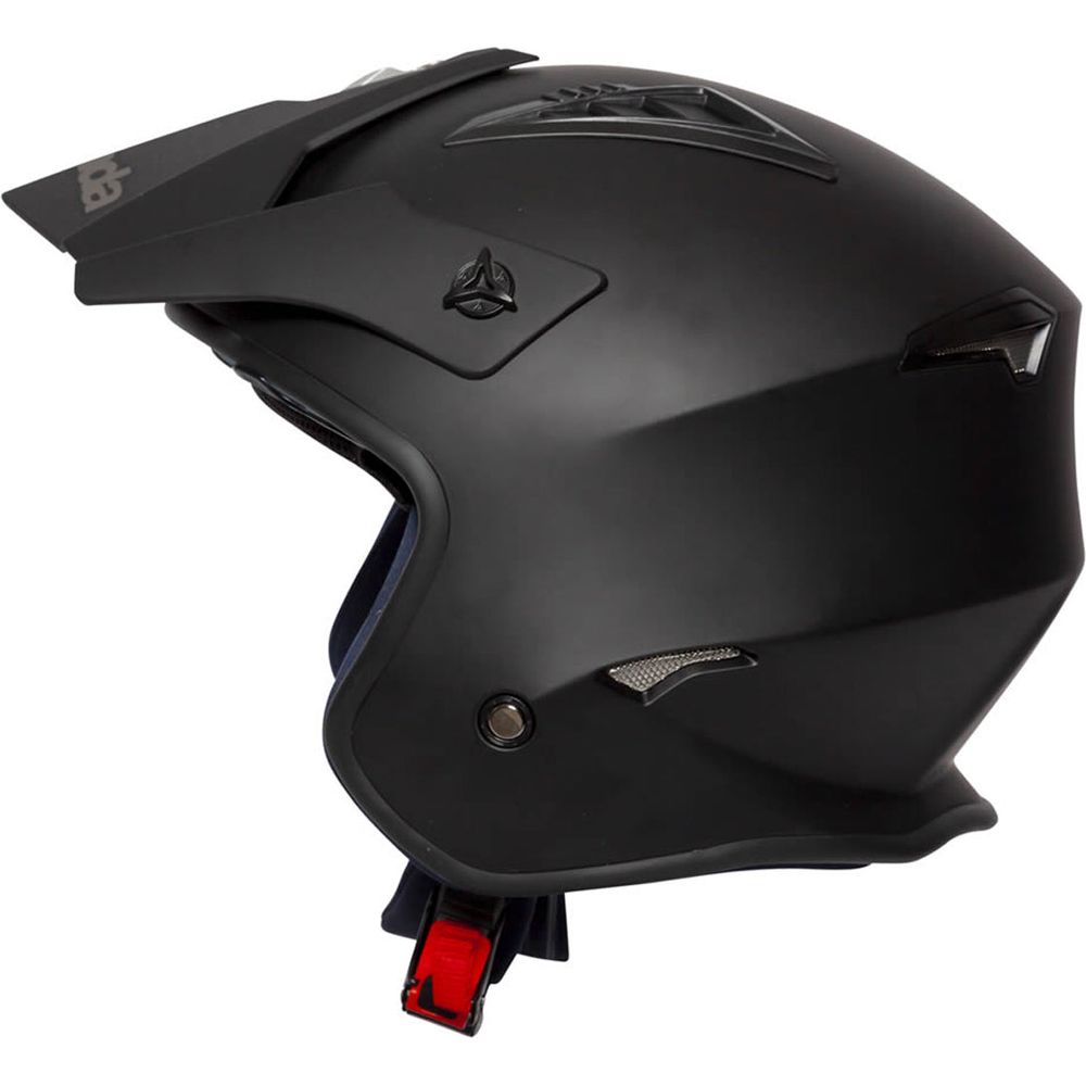 Spada Rock Open Face Helmet Black (Image 3) - ThrottleChimp