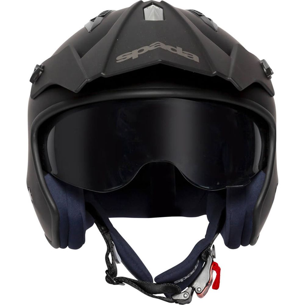 Spada Rock Open Face Helmet Black (Image 4) - ThrottleChimp