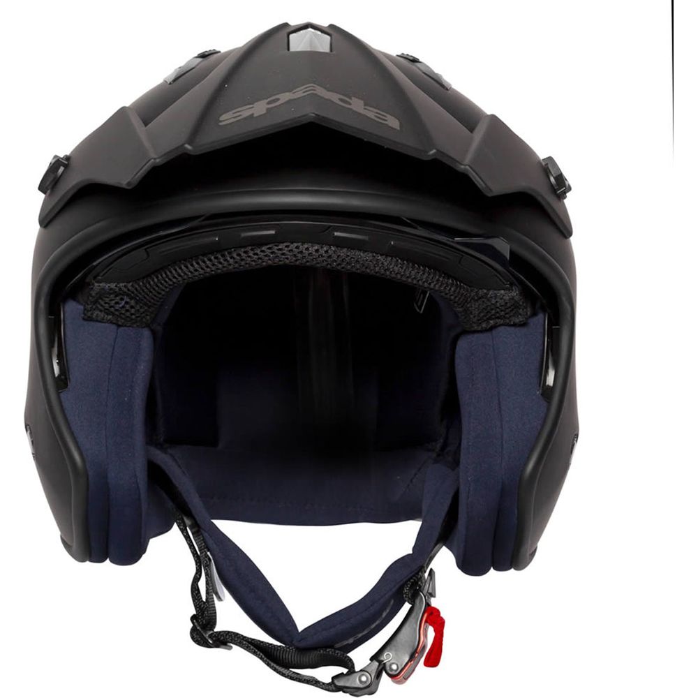 Spada Rock Open Face Helmet Black (Image 5) - ThrottleChimp