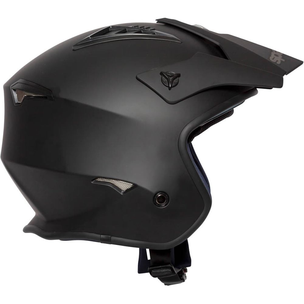 Spada Rock Open Face Helmet Black (Image 8) - ThrottleChimp