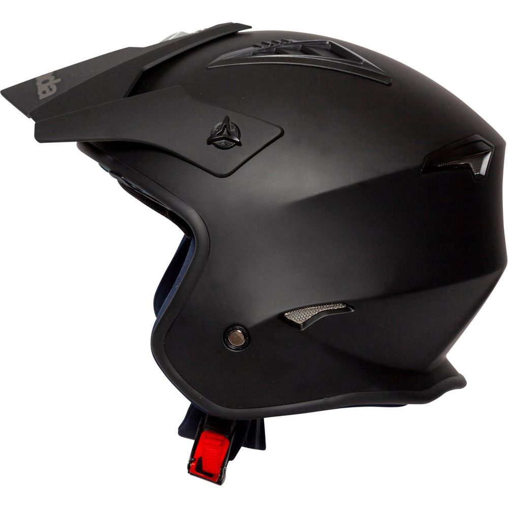 Spada Rock Open Face Helmet Matt Black (Image 3) - ThrottleChimp