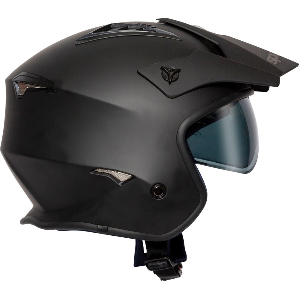 Spada Rock Open Face Helmet Matt Black (Image 6) - ThrottleChimp