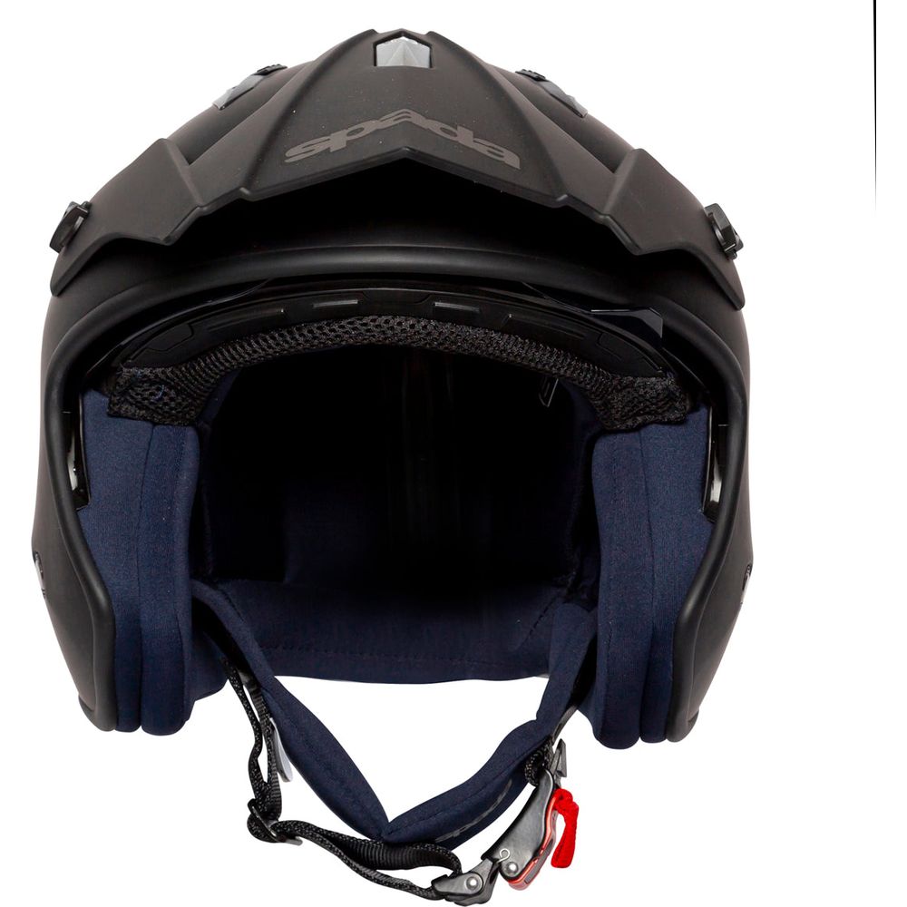 Spada Rock Open Face Helmet Matt Black (Image 10) - ThrottleChimp