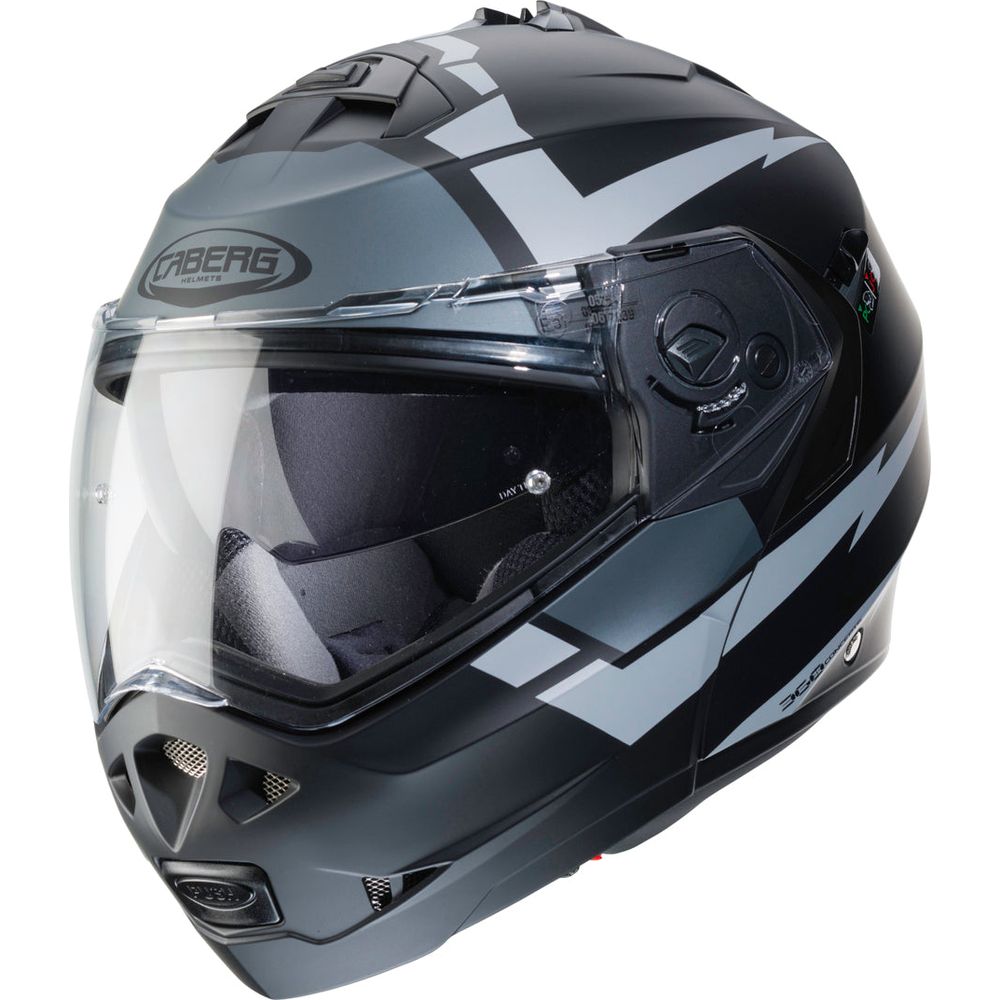 Caberg Duke 2 Kito Flip-Up Helmet Anthracite FREE 1 YEAR Returns, FREE UK Delivery | ThrottleChimp