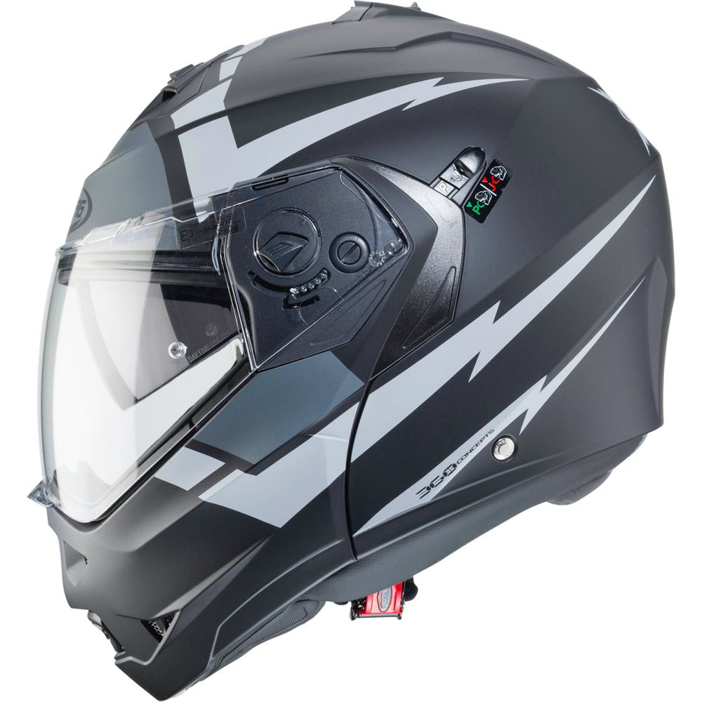 Caberg Duke 2 Kito Flip-Up Helmet Anthracite (Image 3) - ThrottleChimp