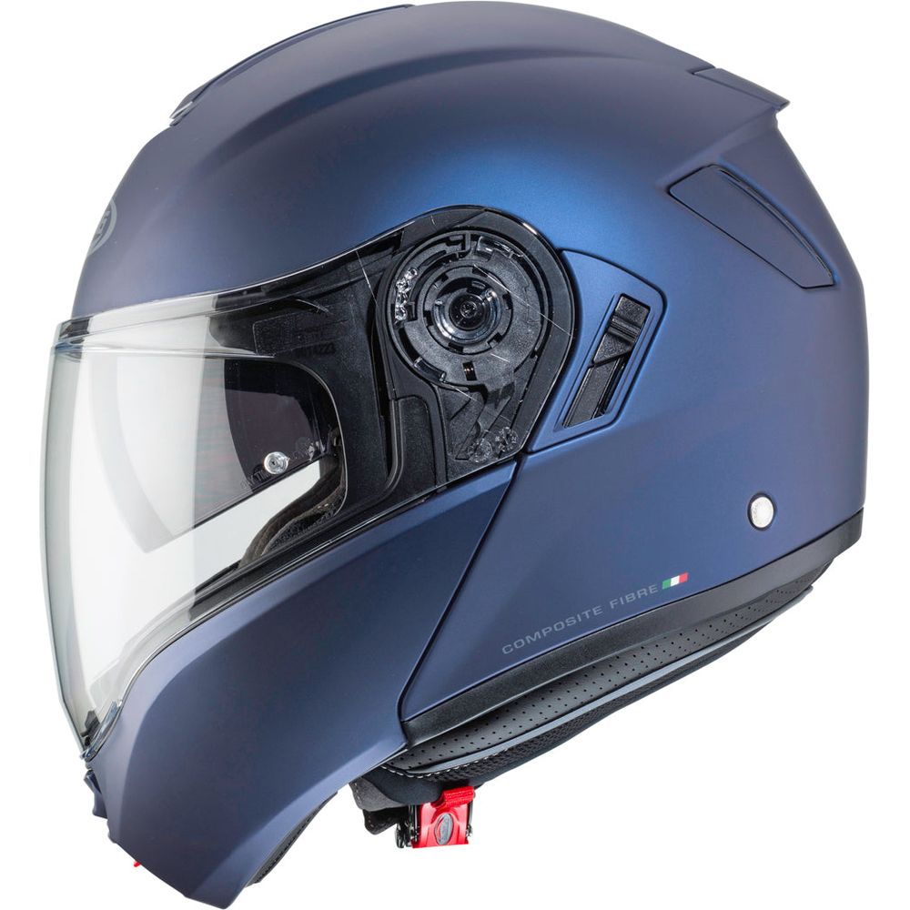 Caberg Levo Plain Flip-Up Helmet Matt Blue (Image 4) - ThrottleChimp