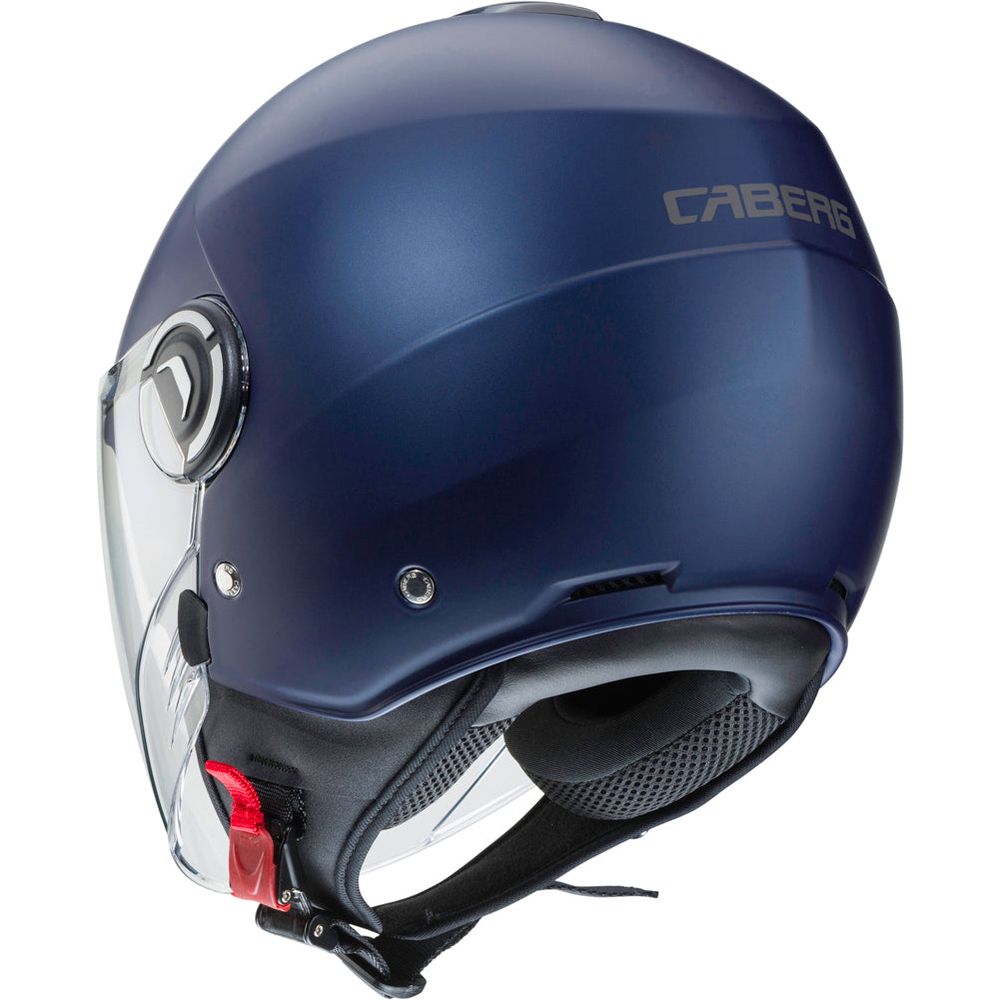 Caberg Riviera V4 Plain Open Face Helmet Matt Blue (Image 3) - ThrottleChimp